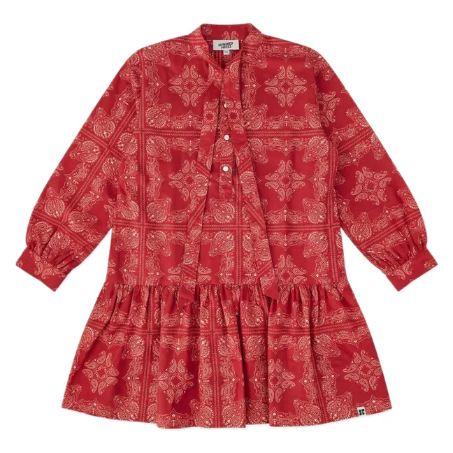 Robe Romy Bandana | Rouge foncé