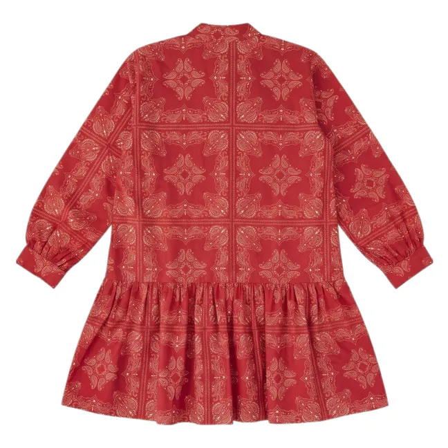 Robe Romy Bandana | Rouge foncé