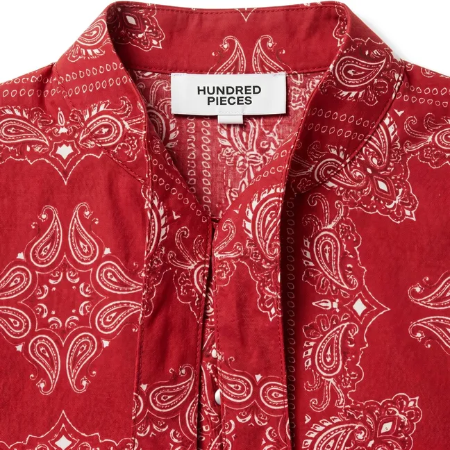 Robe Romy Bandana | Rouge foncé