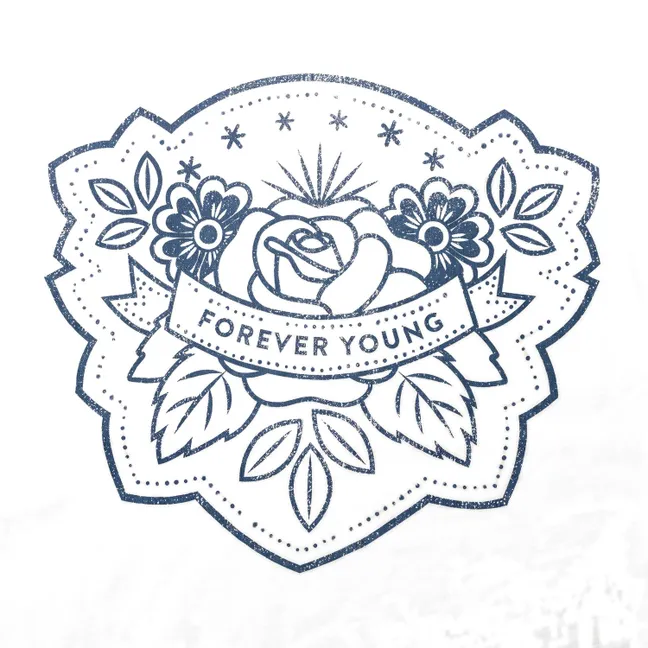T-shirt Luna Forever Young | Blanc cassé