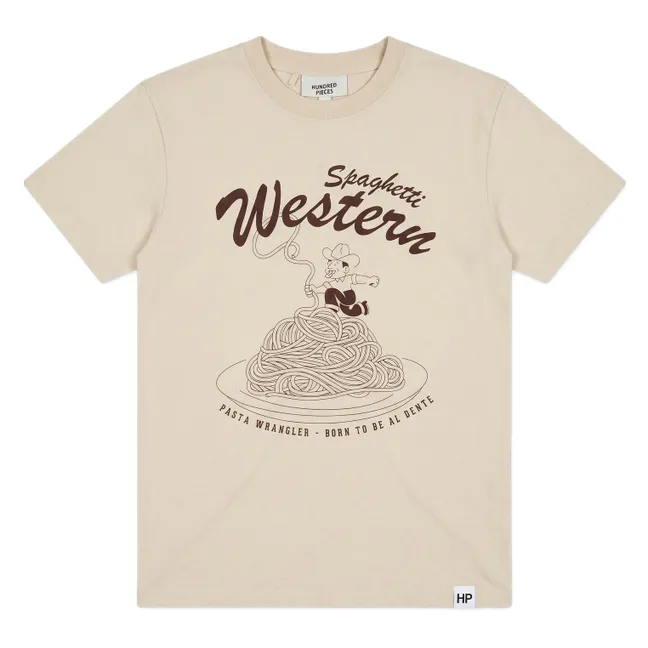 Finn Spaghetti Organic Cotton T-Shirt | Off white