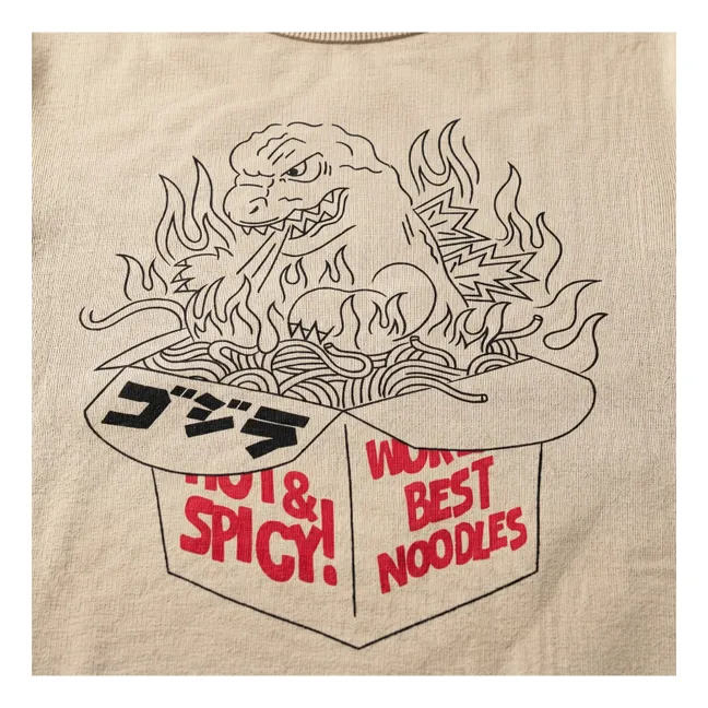 Ryde Godzilla Organic Cotton Sweatshirt | Off white