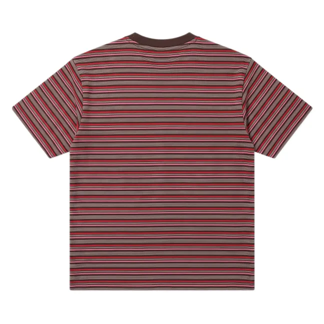 T-shirt Oversize Filo Rayé | Marron