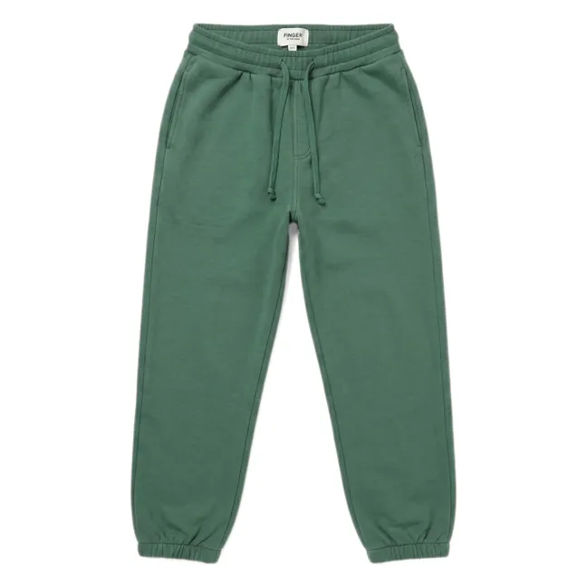 Jogger Race Coton Bio | Vert foncé