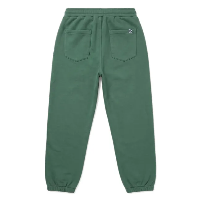 Jogger Race Coton Bio | Vert foncé