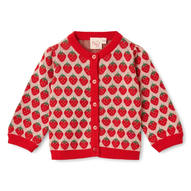 Gilet Line Fraises | Rouge