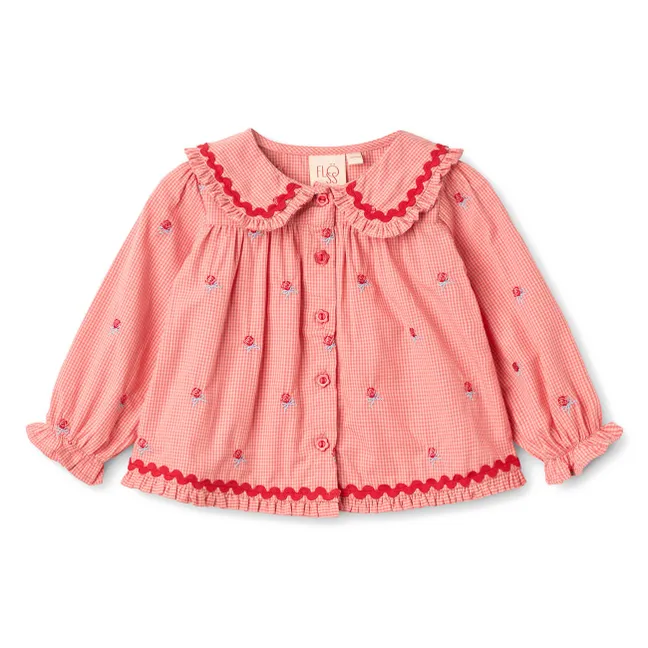Sonja Vichy Blouse | Pink