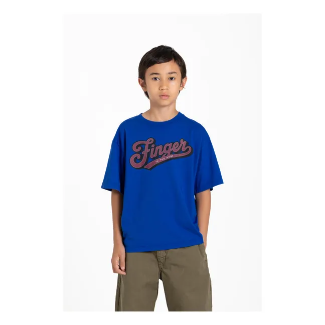T-shirt King Coton Bio | Bleu électrique