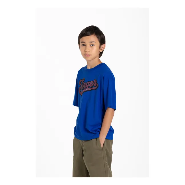 T-shirt King Coton Bio | Bleu électrique