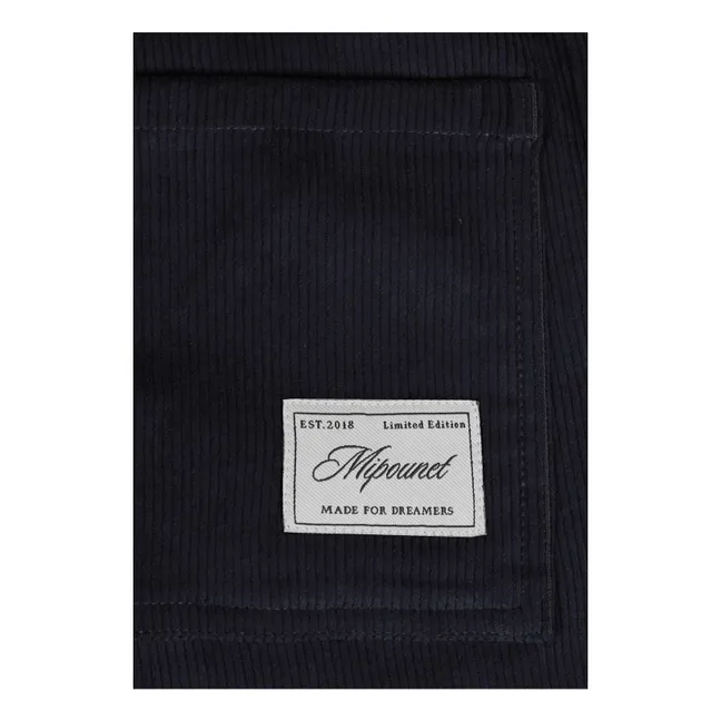 Olivier Velvet Pants | Midnight blue