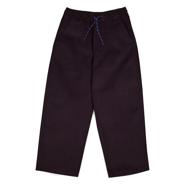 Olivier Velvet Pants | Aubergine