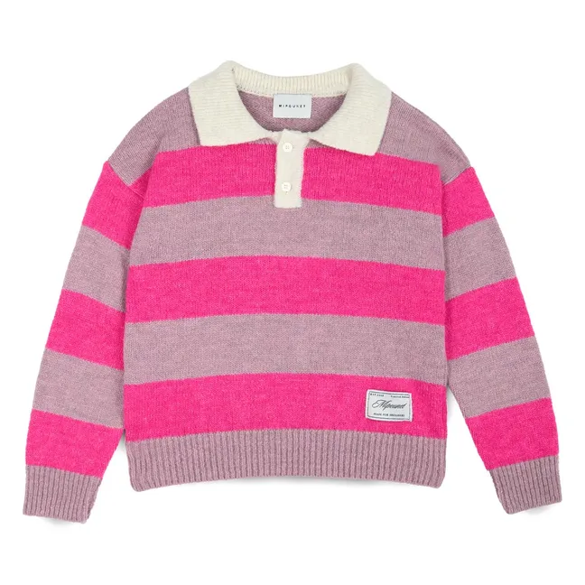 Andrea Polo-Neck Sweater | Pink