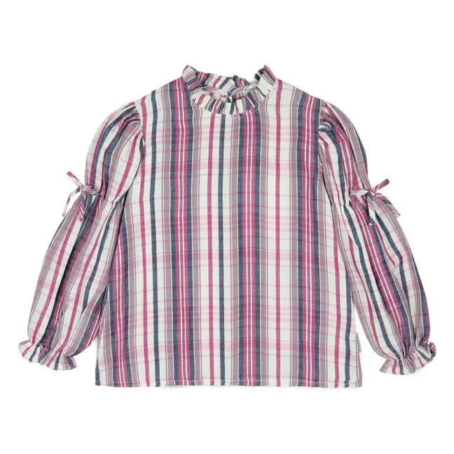 Blouse Martina Rayée | Rose