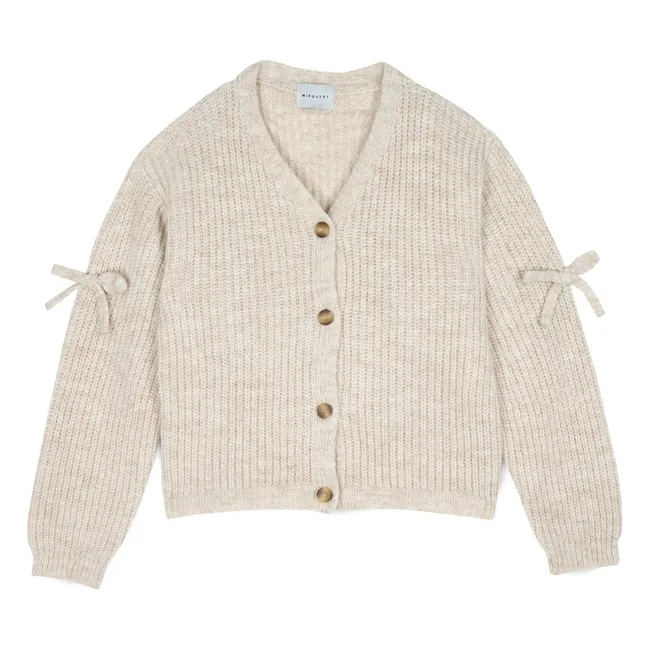Cardigan Alicia Nœuds | Beige