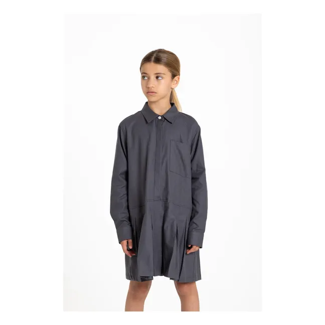Vestido camisero Crown | Gris Oscuro