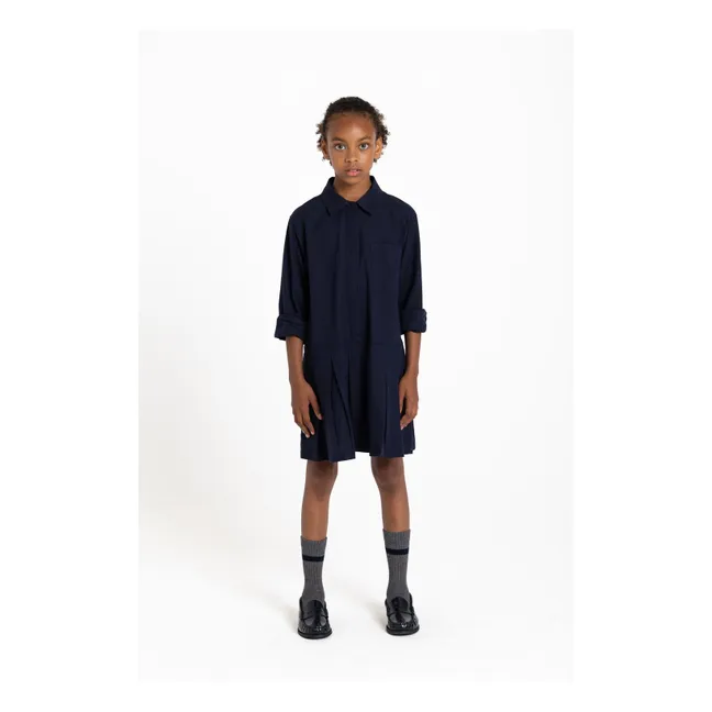 Vestido camisero Crown | Azul Marino