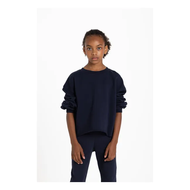 Sudadera Kensington de algodón orgánico | Azul Marino