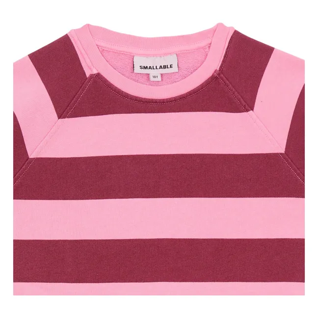 Robe T-shirt Azalea Rayée | Rose bonbon