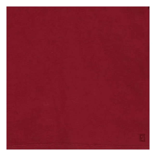 T-shirt Peony Coton Bio | Rouge cerise