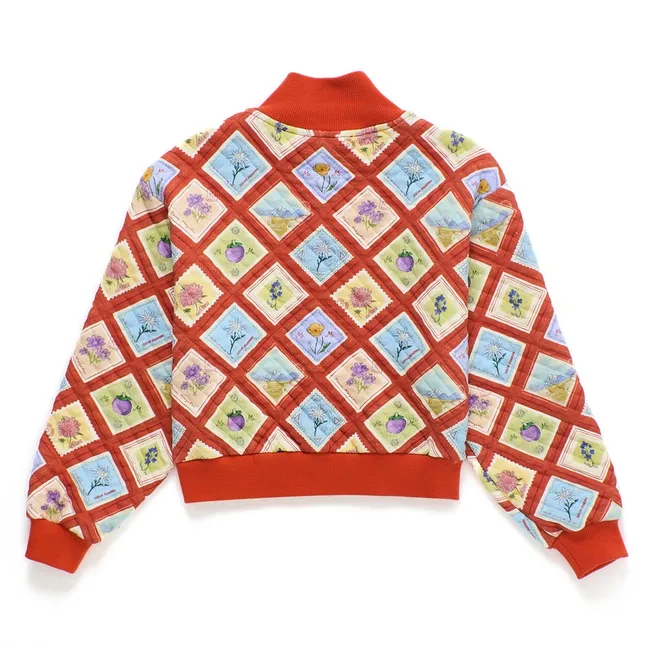 Sweat Zippé Timbres | Rouge