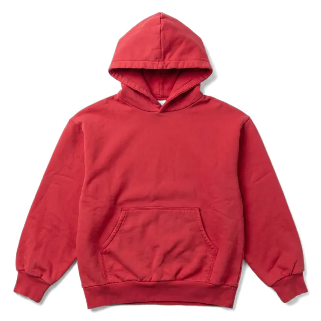 Sudadera Noa de algodón orgánico | Rojo Oscuro