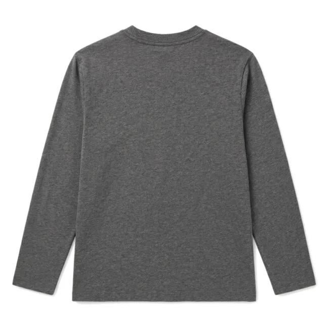 Camiseta Montague de algodón orgánico | Gris Jaspeado