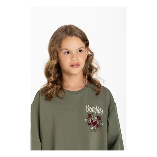 Robe Briona | Vert kaki