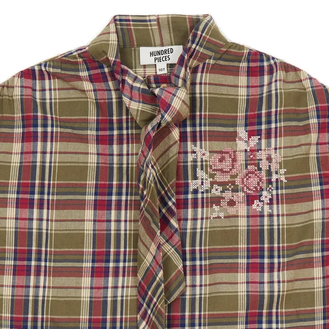 Blouse Josephine Carreaux | Vert forêt
