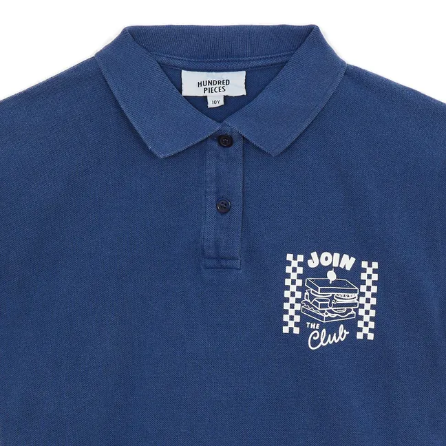 Polo Ozzie Club Sandwich Coton Bio | Bleu nuit