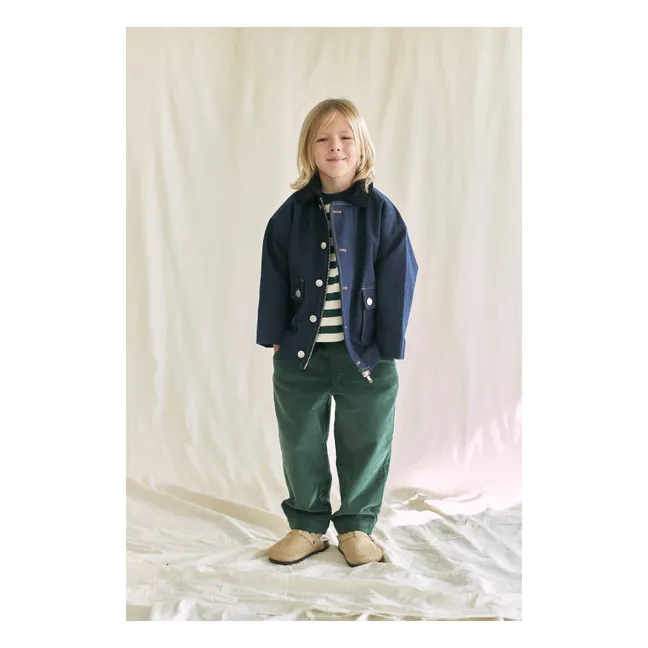 Veste Boutons Denim | Bleu