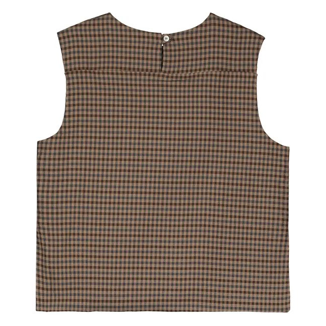 Top Carreaux | Marron