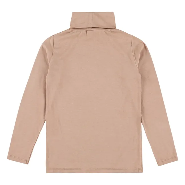Tyla Turtleneck T-Shirt | Blush