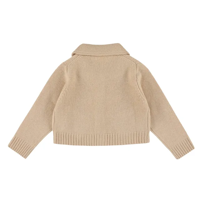 Cardigan Zuzana Fleurs Laine | Blush