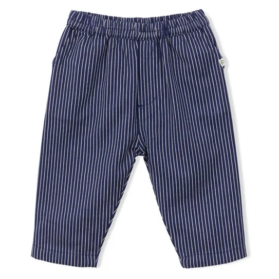 Pantalon Rayé | Bleu marine