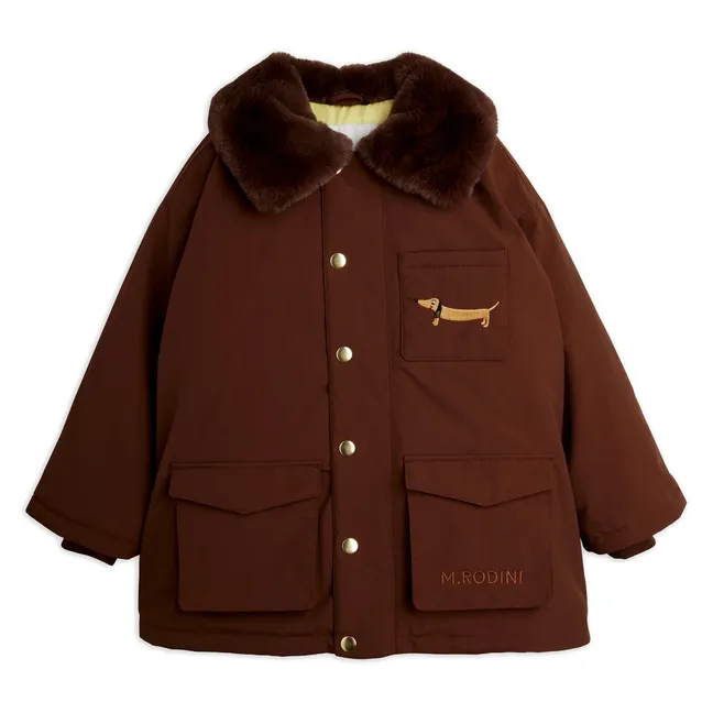 Parka Chien Fibres Recyclées | Marron