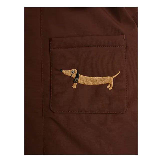 Parka Chien Fibres Recyclées | Marron