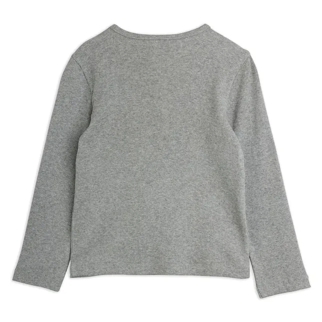 Organic cotton rabbit T-shirt | Heather grey