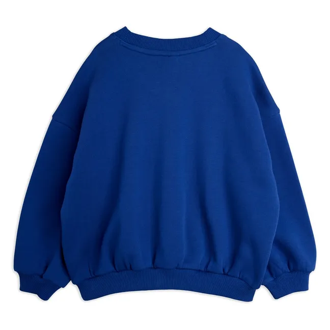 Sweat Col V Lapins Coton Bio | Bleu