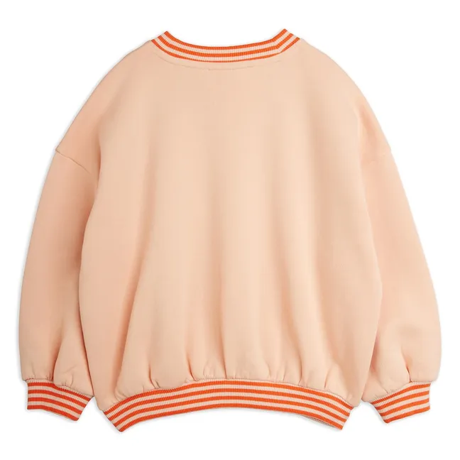 Sweat Col V Lapins Coton Bio | Rose
