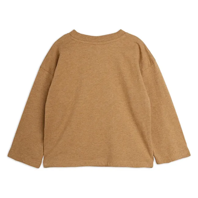 Panther organic cotton T-shirt | Brown