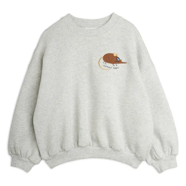 Sweat Souris Coton Bio | Gris chiné