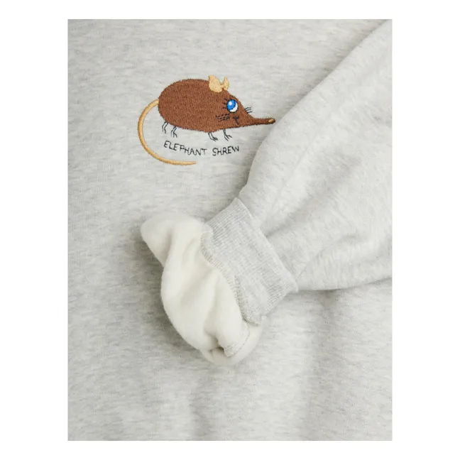 Sweat Souris Coton Bio | Gris chiné