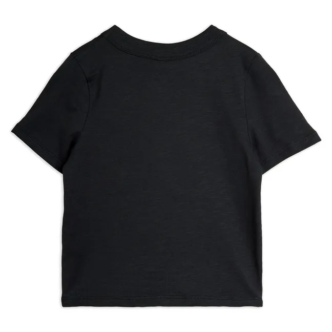 T-shirt Brodé Souris Coton Bio | Noir