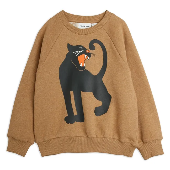 Sweat Panthère Coton Bio | Marron
