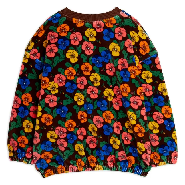 Sweat Fleuri Coton Bio | Noir