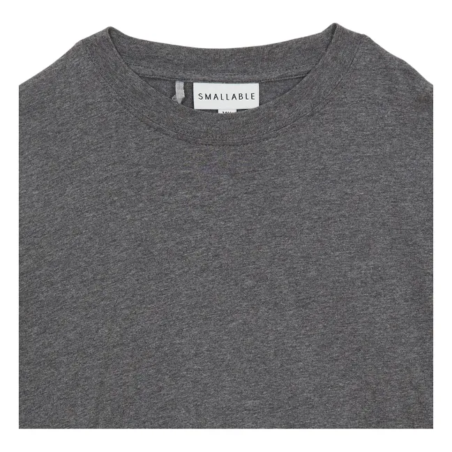 Camiseta Montague de algodón orgánico | Gris Jaspeado