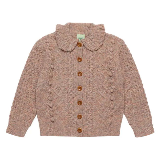 Gilet Aran Laine | Vieux Rose