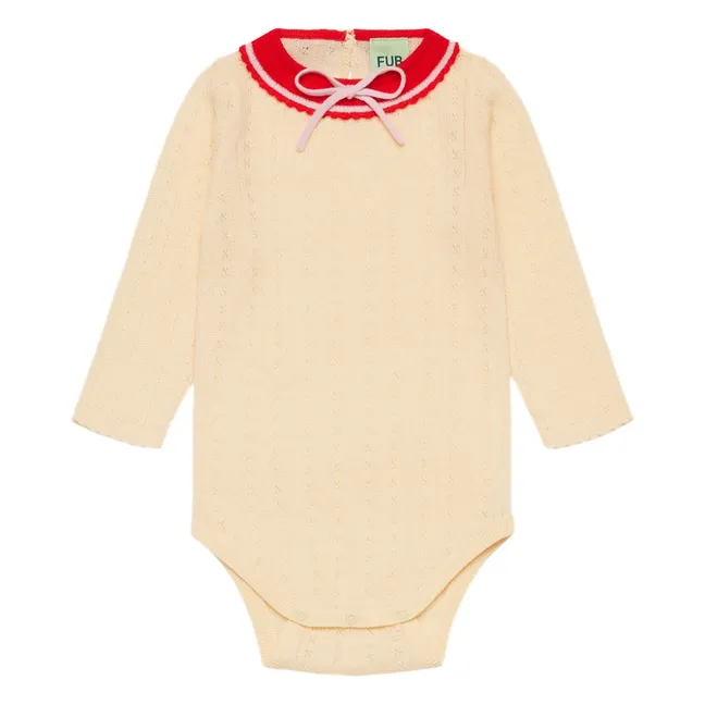 Body Nœud Laine Mérinos | Crème
