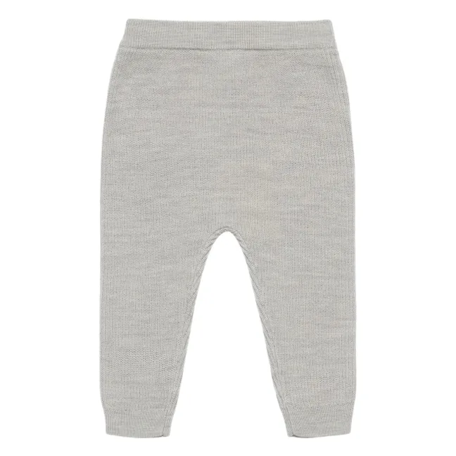 Pantalon Côtelé Laine Mérinos | Gris chiné