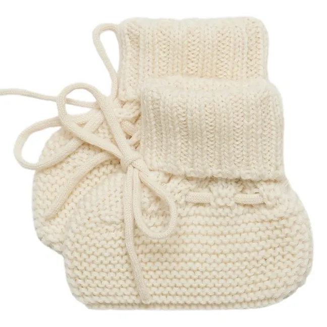Chaussons Laine Mérinos | Ecru